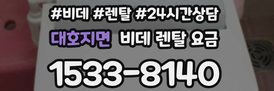 대호지면 비데 렌탈 요금