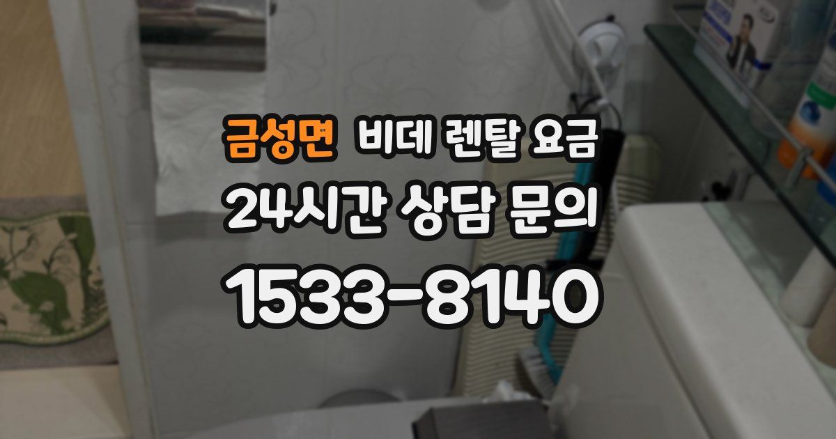 금성면 비데 렌탈 요금
