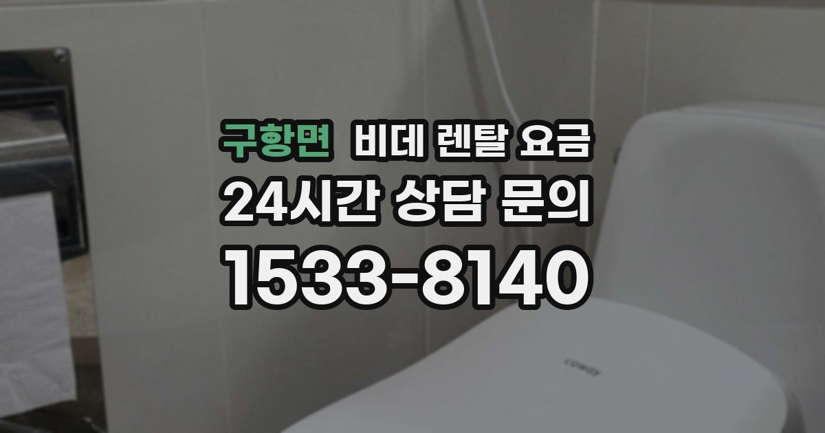 구항면 비데 렌탈 요금
