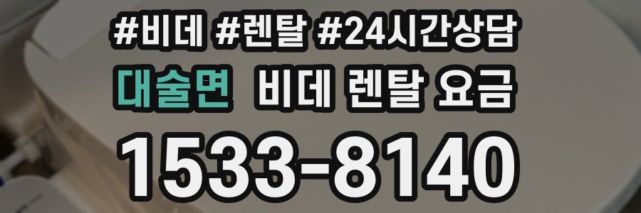 대술면 비데 렌탈 요금