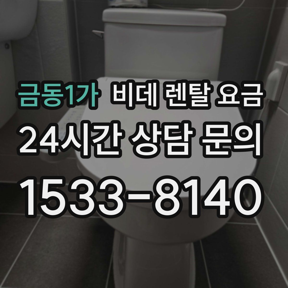 금동1가 비데 렌탈 요금