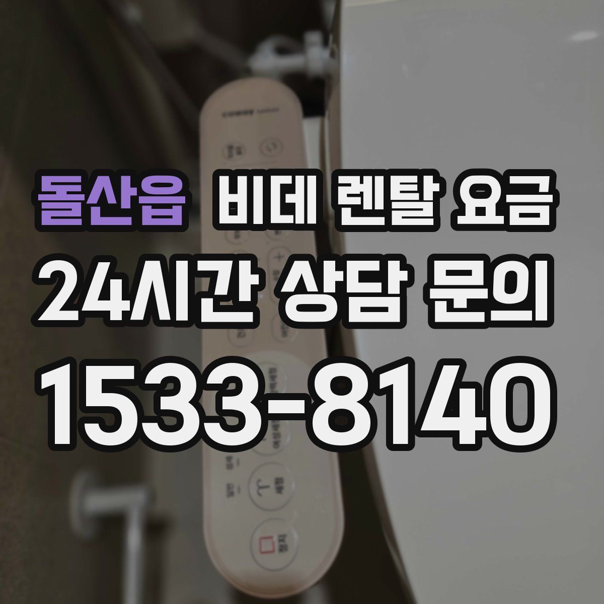 돌산읍 비데 렌탈 요금