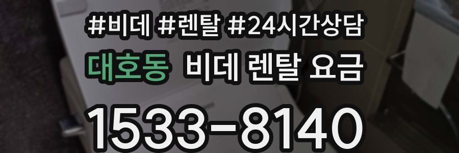 대호동 비데 렌탈 요금