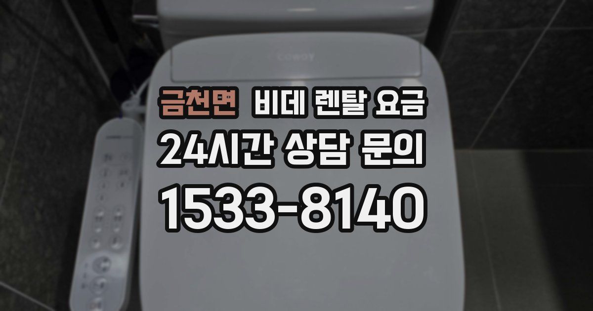 금천면 비데 렌탈 요금