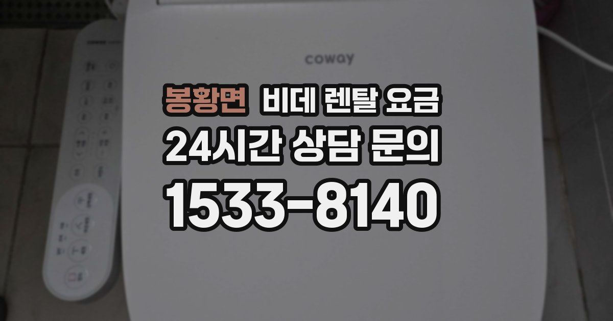 봉황면 비데 렌탈 요금