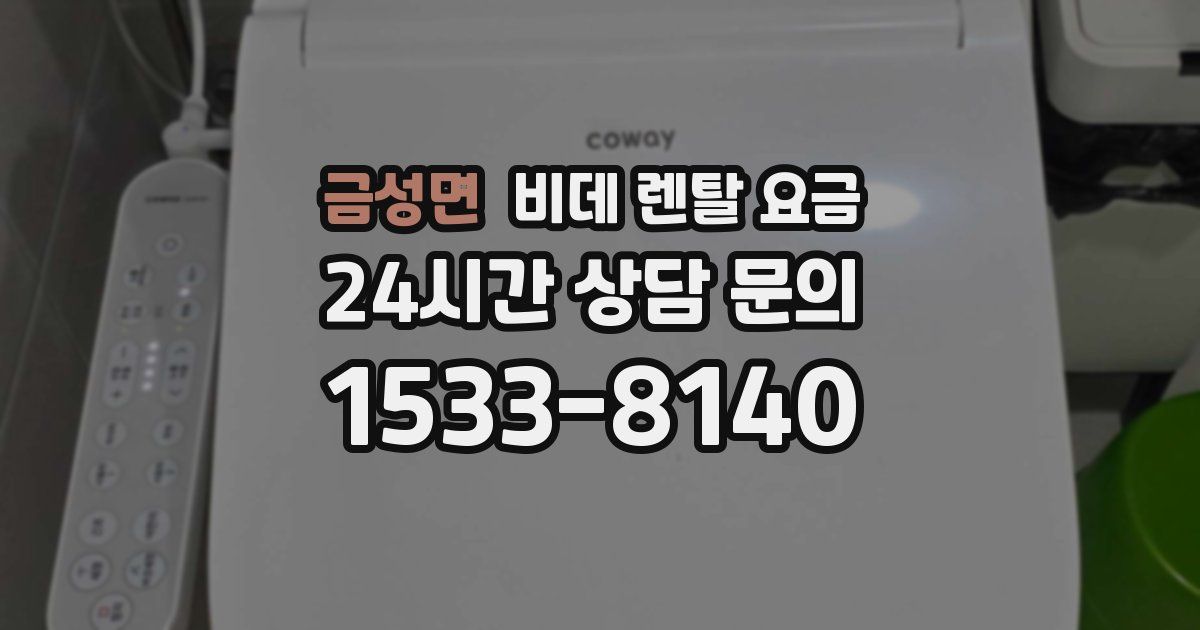 금성면 비데 렌탈 요금
