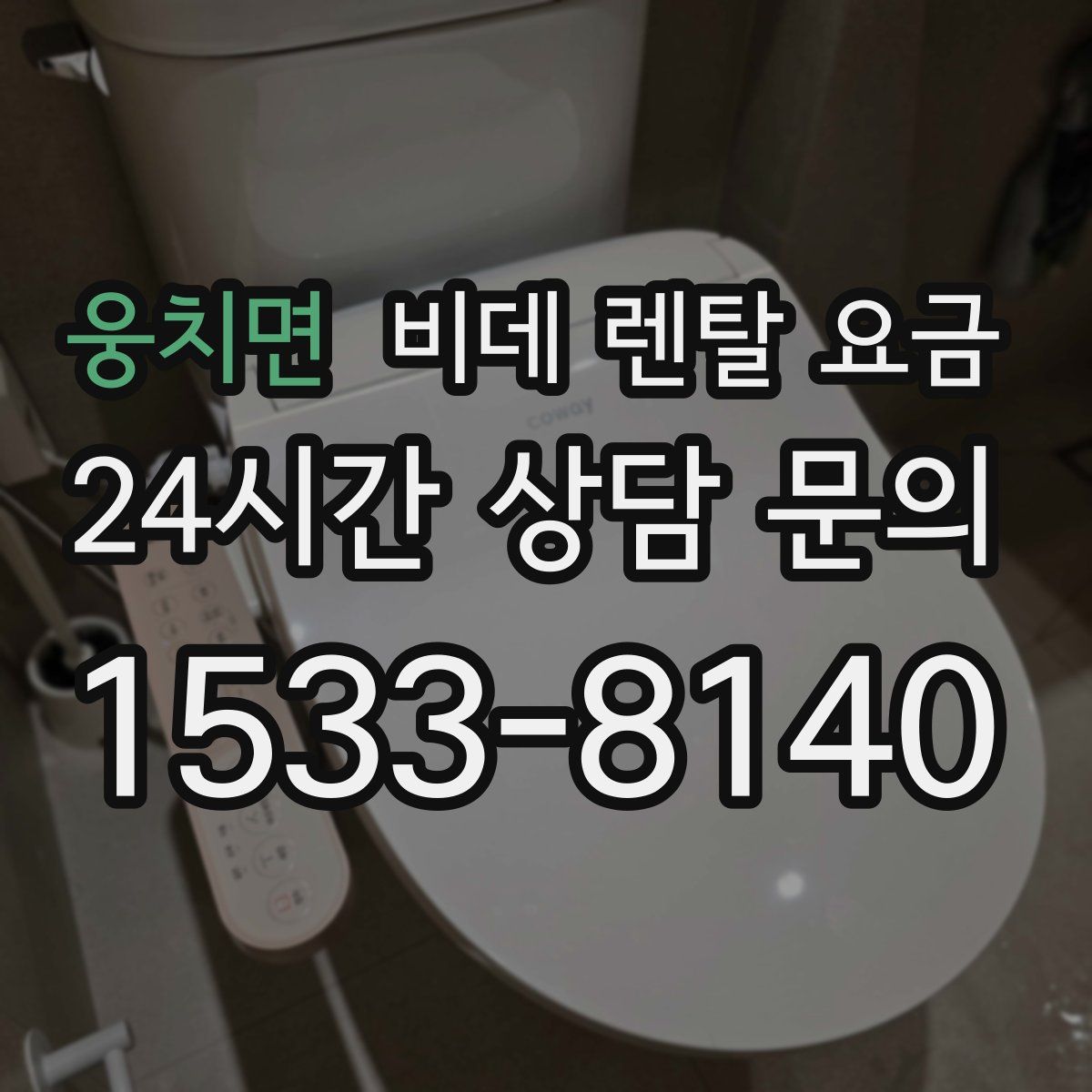 웅치면 비데 렌탈 요금