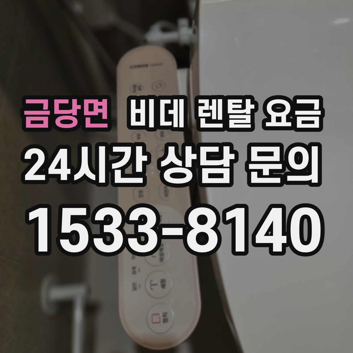 금당면 비데 렌탈 요금