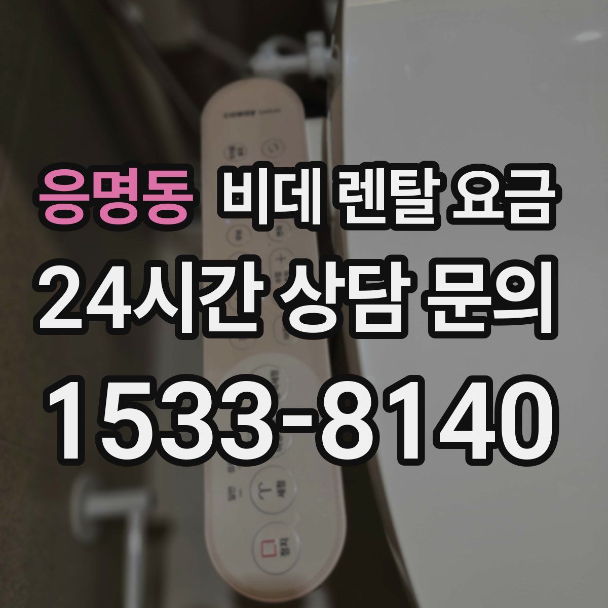 응명동 비데 렌탈 요금