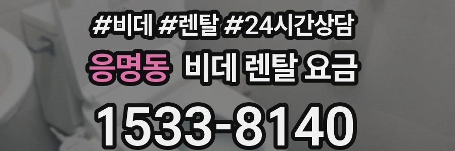 응명동 비데 렌탈 요금