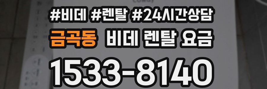 금곡동 비데 렌탈 요금