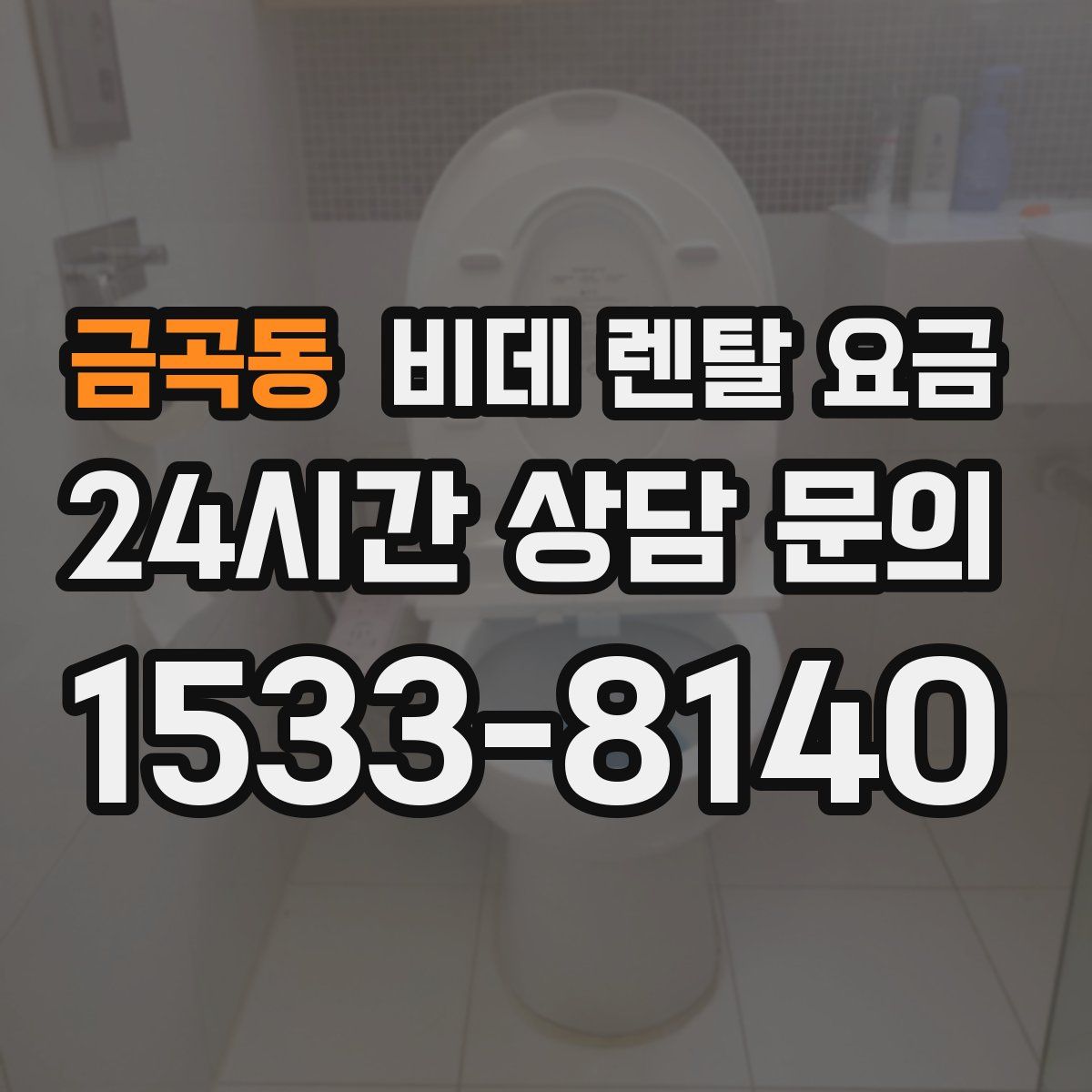 금곡동 비데 렌탈 요금