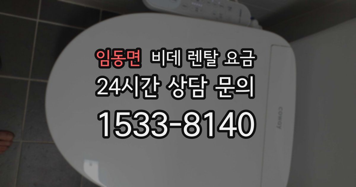 임동면 비데 렌탈 요금