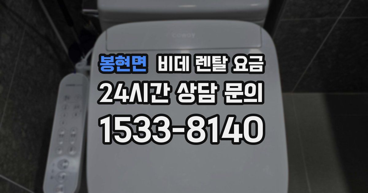 봉현면 비데 렌탈 요금