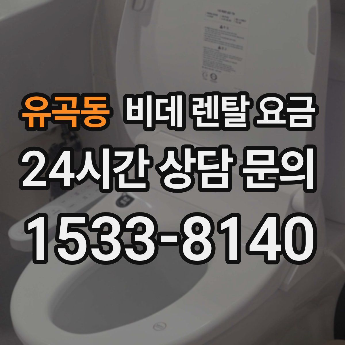 유곡동 비데 렌탈 요금
