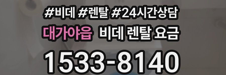 대가야읍 비데 렌탈 요금