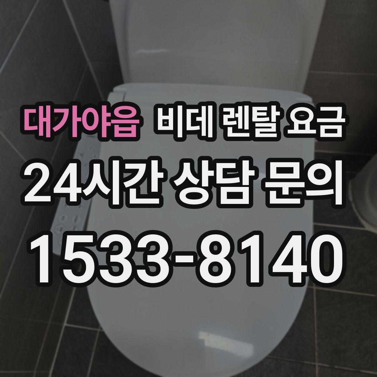 대가야읍 비데 렌탈 요금