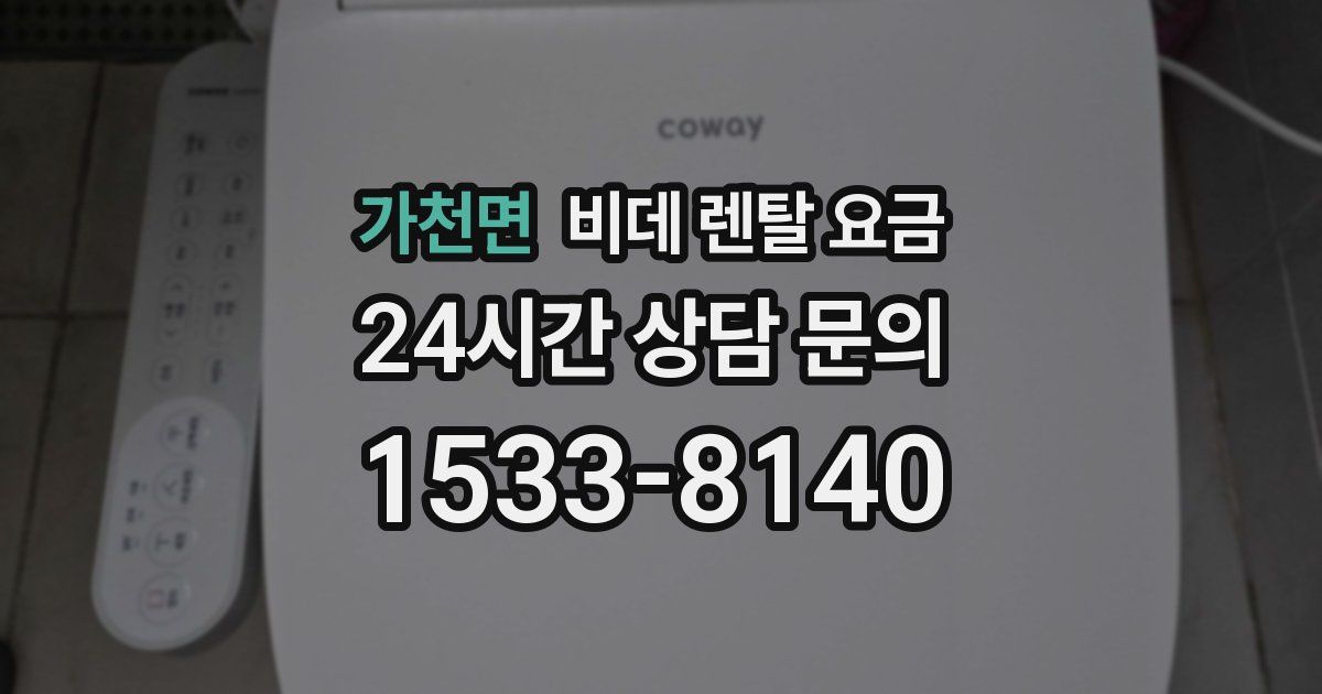 가천면 비데 렌탈 요금