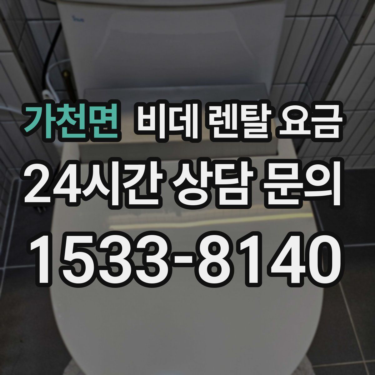 가천면 비데 렌탈 요금