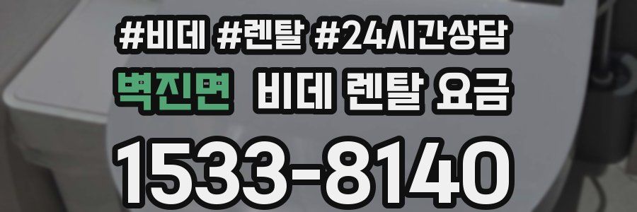 벽진면 비데 렌탈 요금