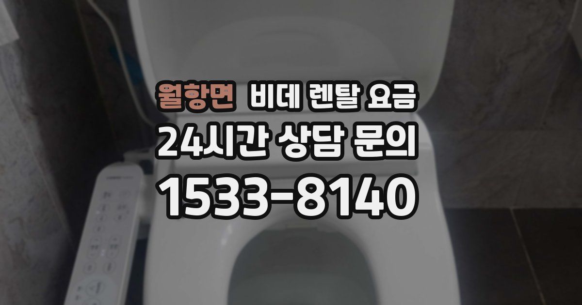 월항면 비데 렌탈 요금