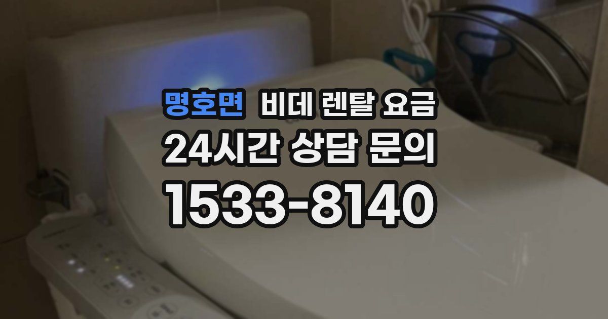 명호면 비데 렌탈 요금