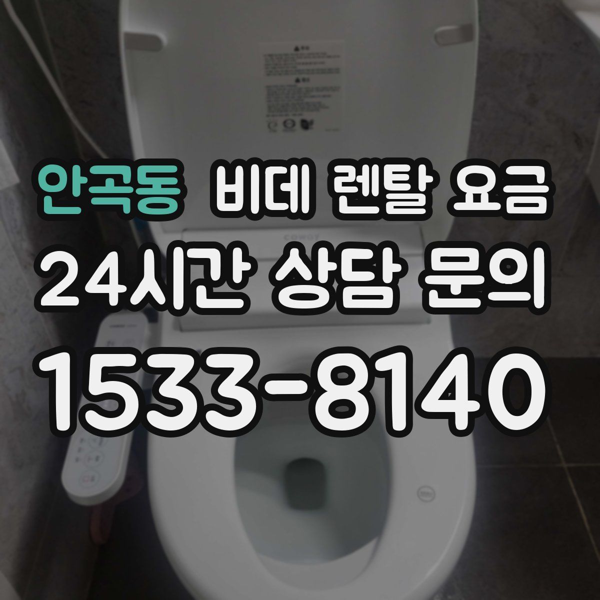 안곡동 비데 렌탈 요금