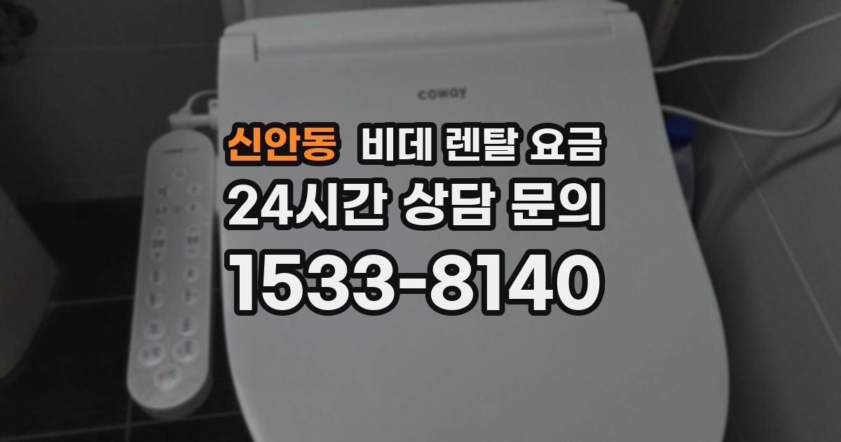 신안동 비데 렌탈 요금