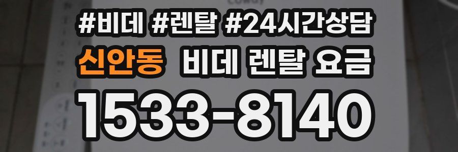 신안동 비데 렌탈 요금