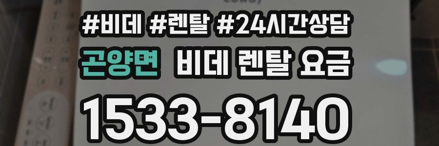 곤양면 비데 렌탈 요금
