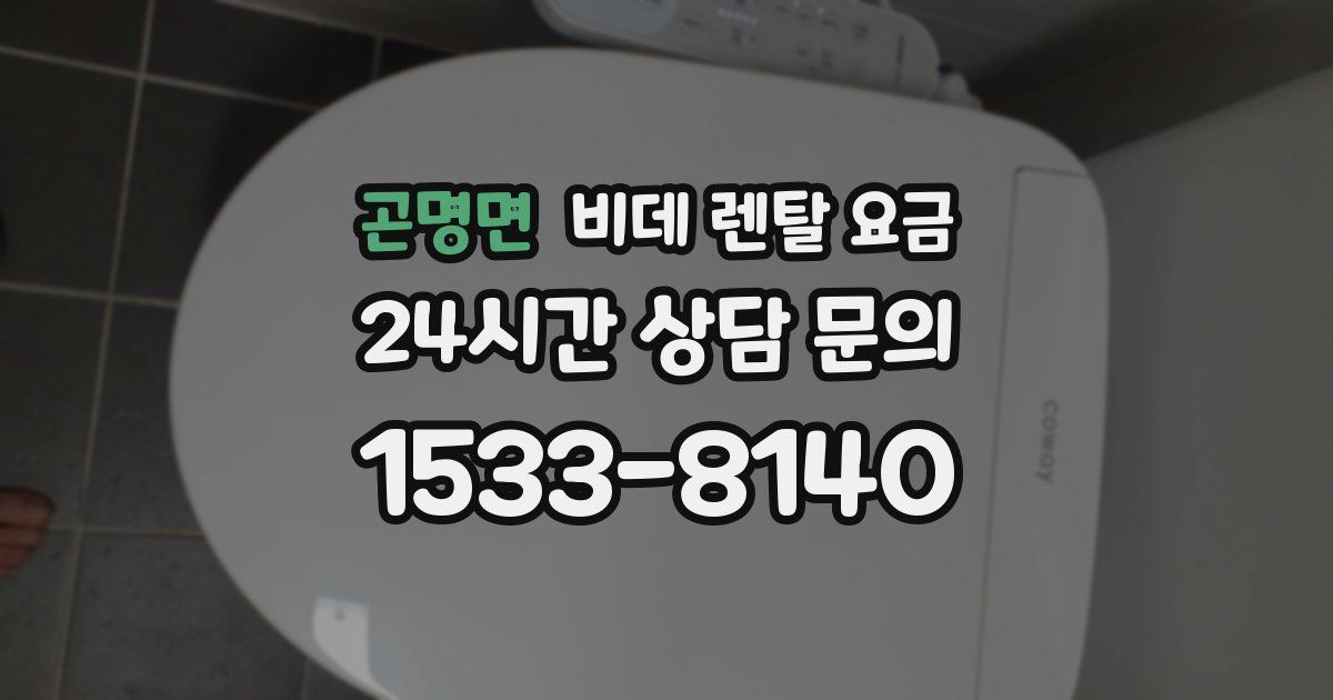 곤명면 비데 렌탈 요금