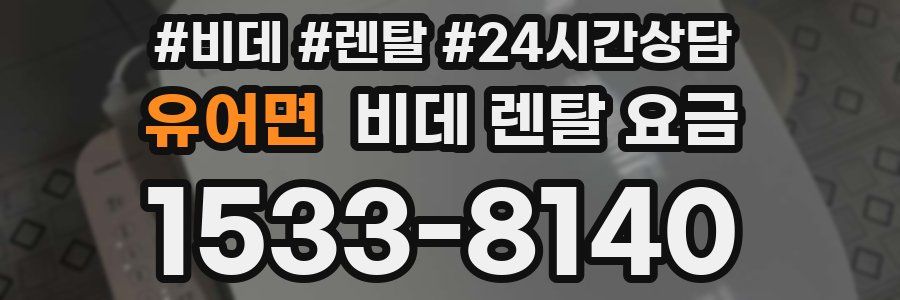 유어면 비데 렌탈 요금