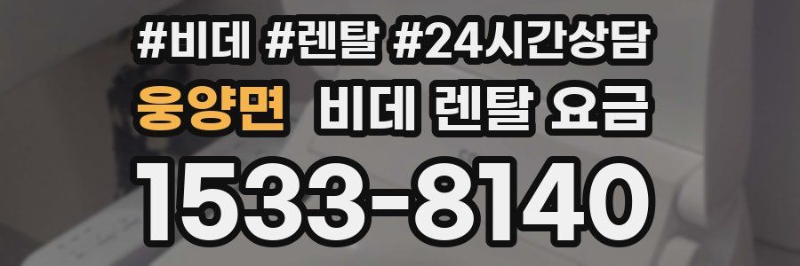 웅양면 비데 렌탈 요금