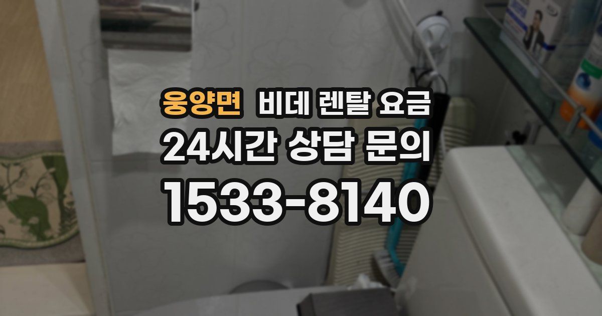 웅양면 비데 렌탈 요금