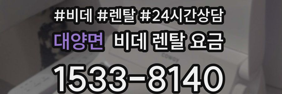 대양면 비데 렌탈 요금