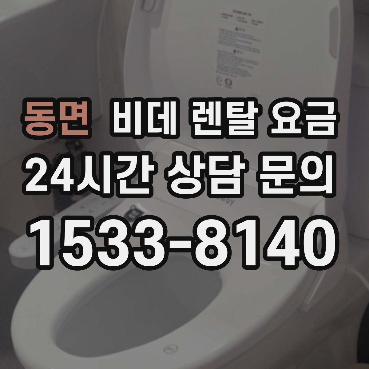 동면 비데 렌탈 요금
