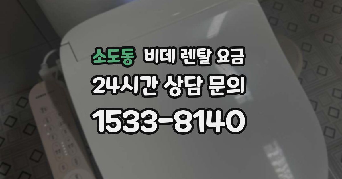소도동 비데 렌탈 요금