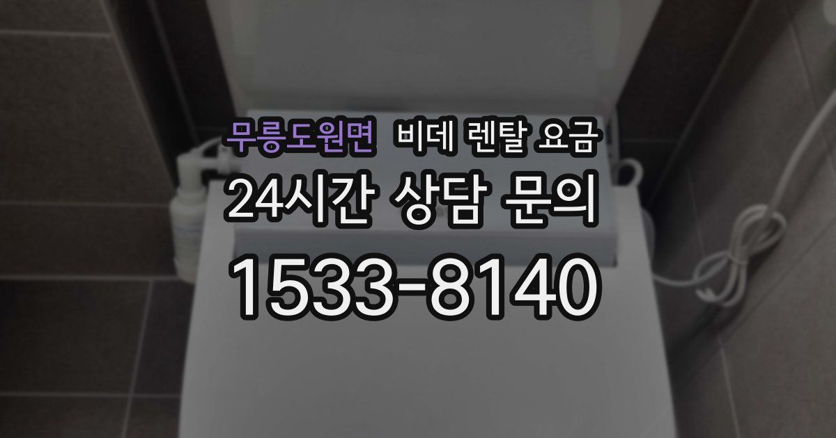 무릉도원면 비데 렌탈 요금