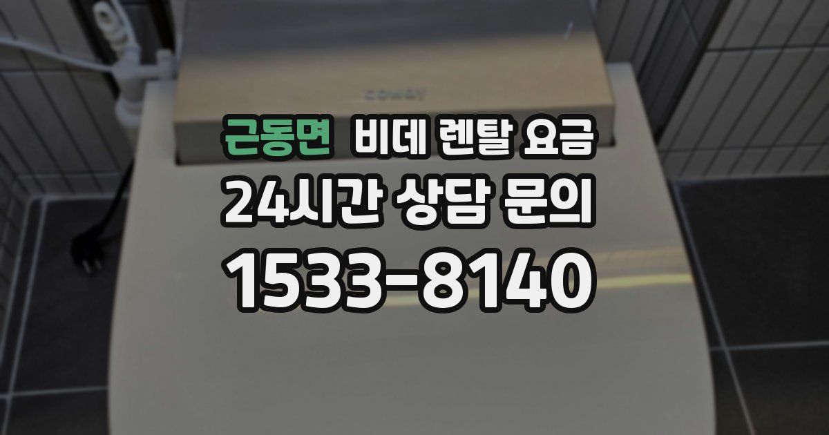 근동면 비데 렌탈 요금