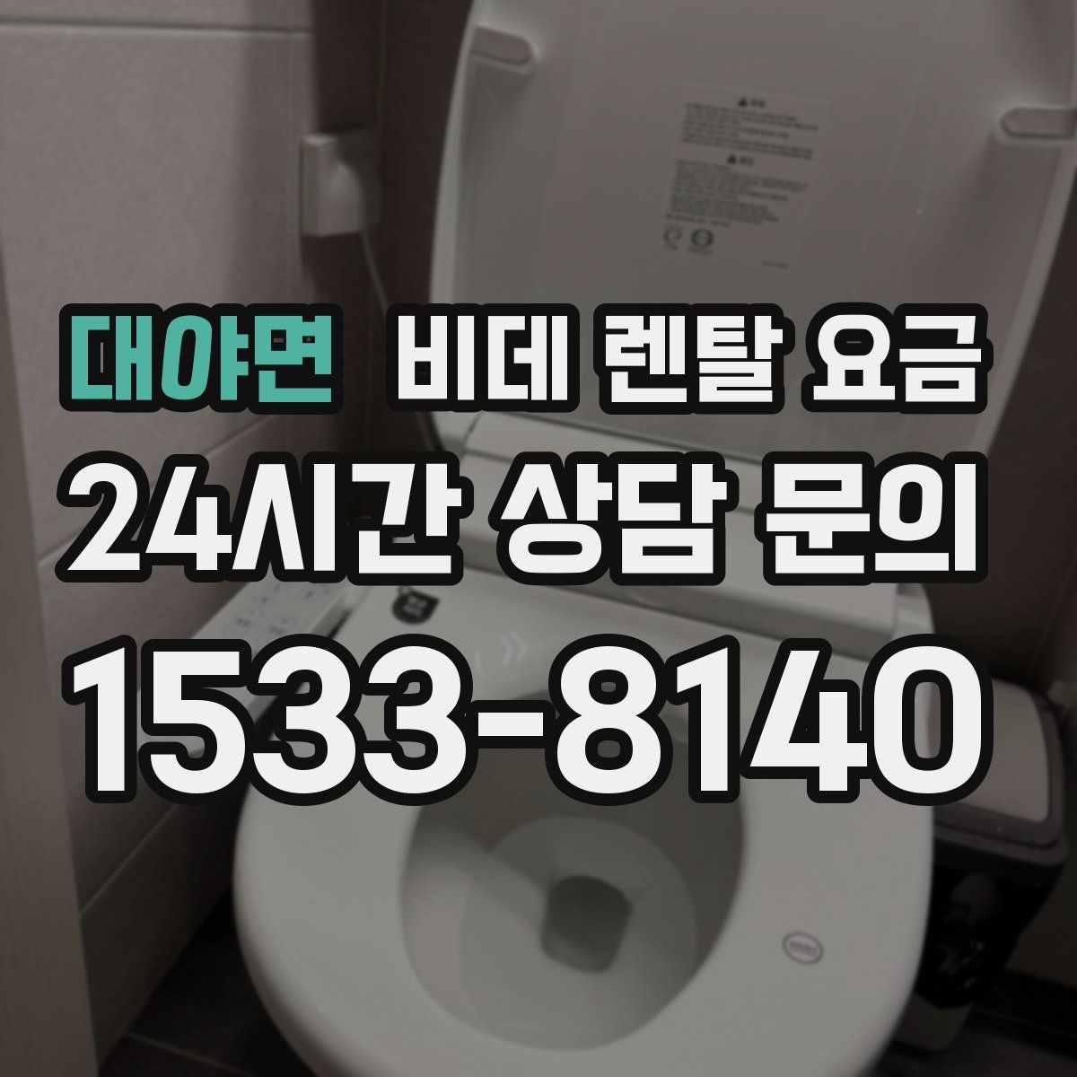 대야면 비데 렌탈 요금
