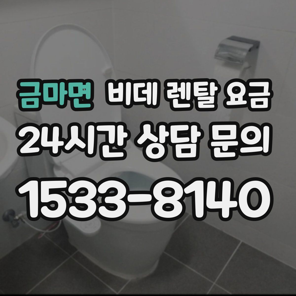 금마면 비데 렌탈 요금