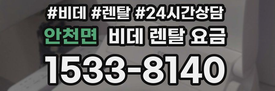 안천면 비데 렌탈 요금