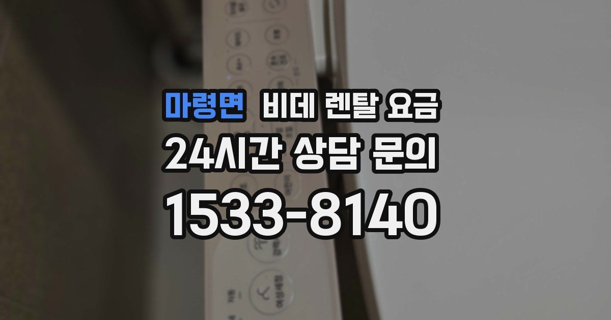 마령면 비데 렌탈 요금