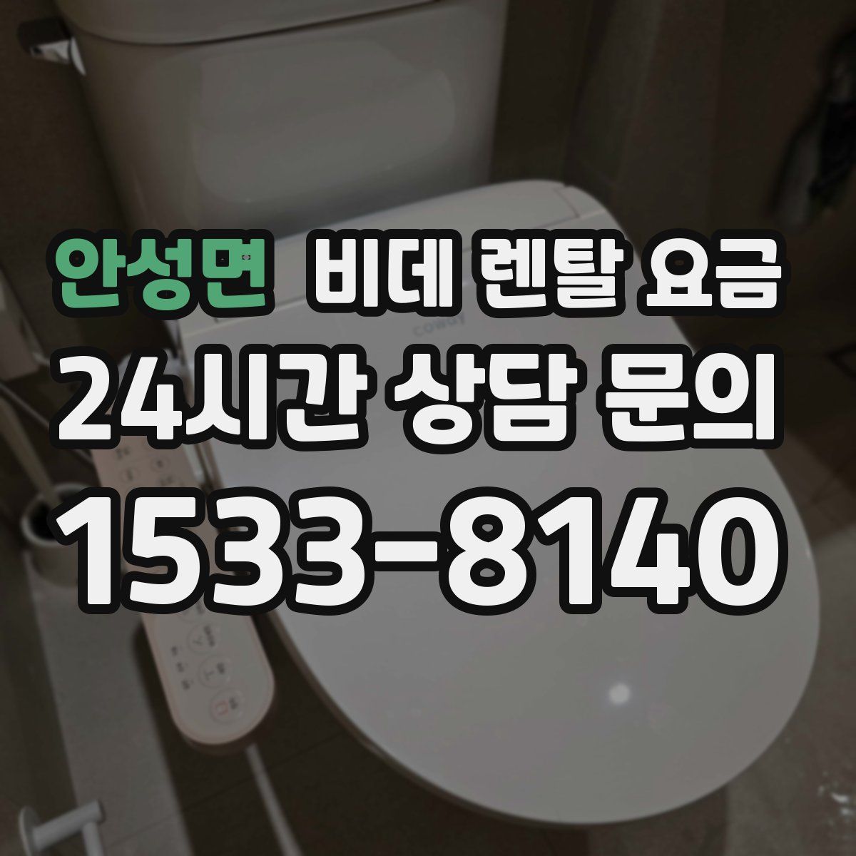안성면 비데 렌탈 요금