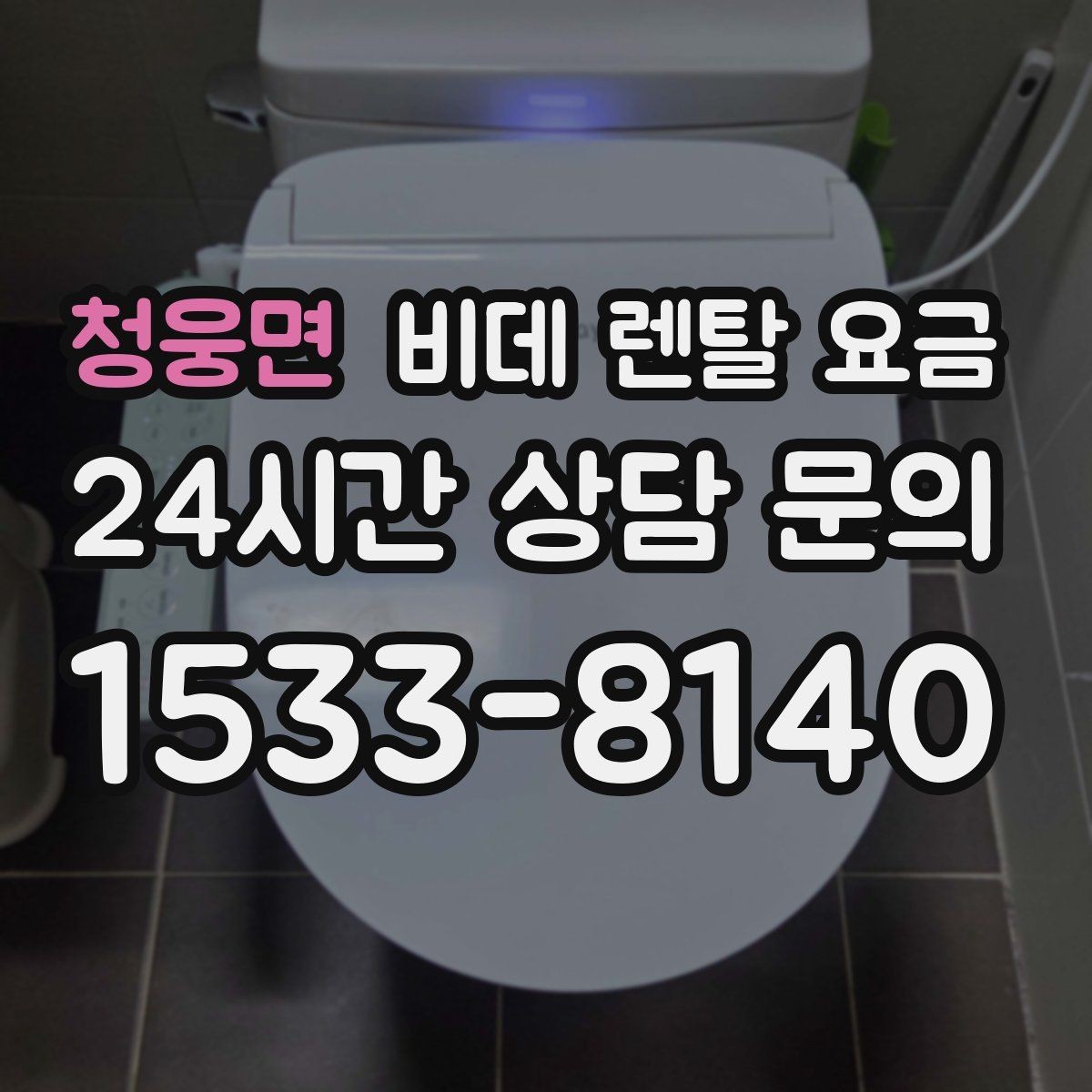 청웅면 비데 렌탈 요금 필터형과 일반형을 함께 볼 때의 기준