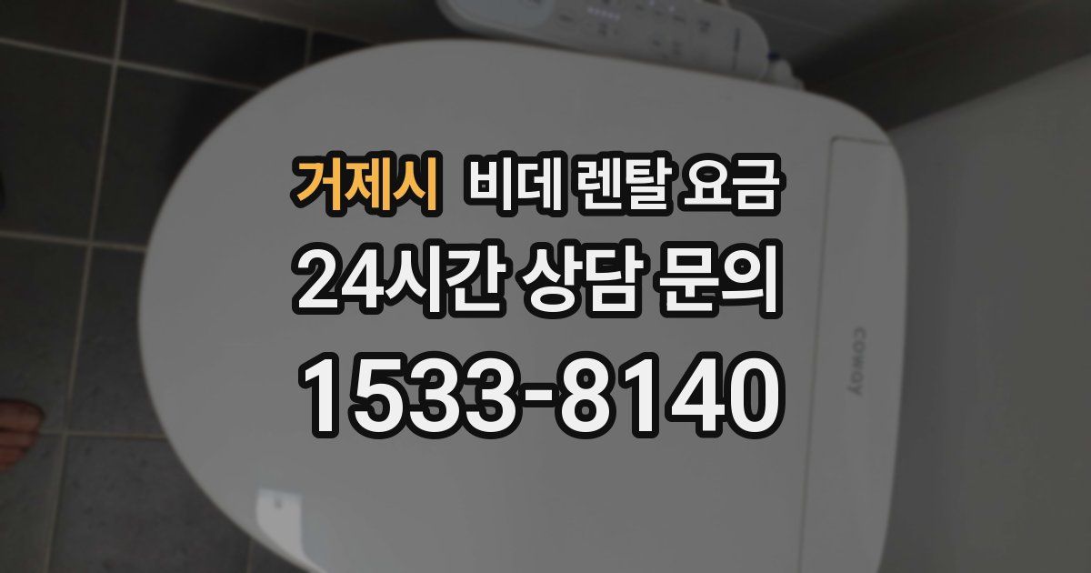 거제시 비데 렌탈 요금