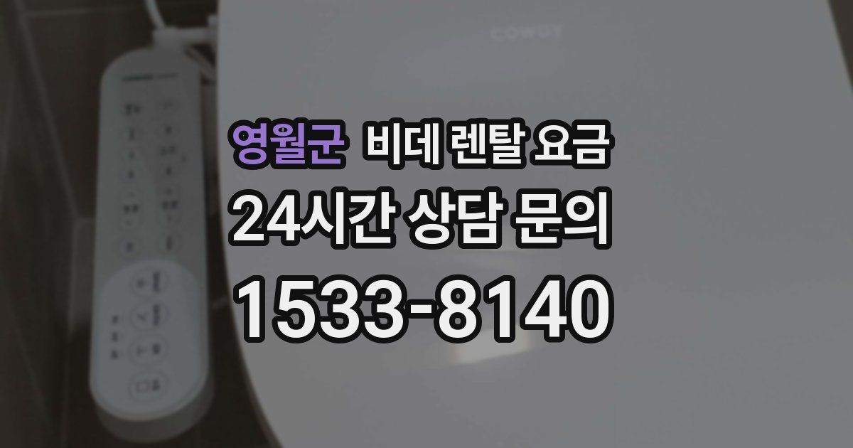 영월군 비데 렌탈 요금