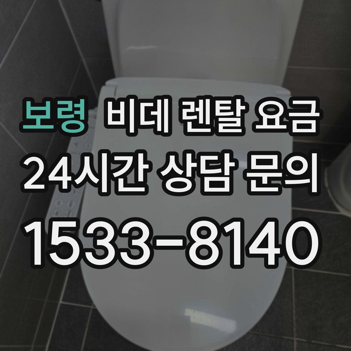 보령 비데 렌탈 요금