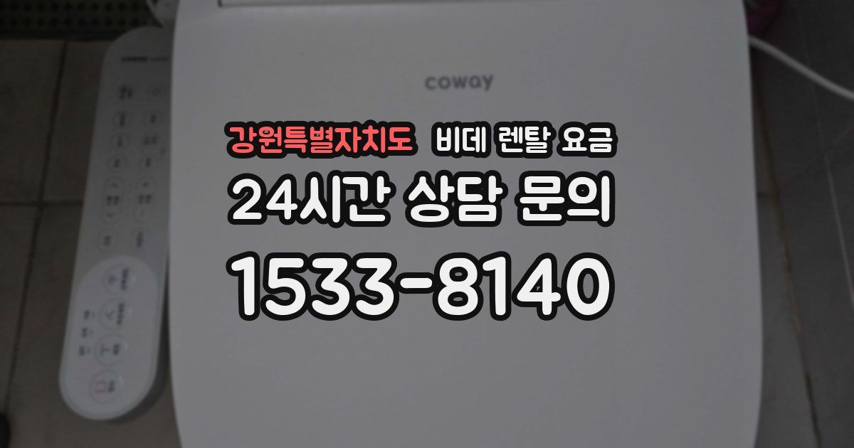 강원특별자치도 비데 렌탈 요금