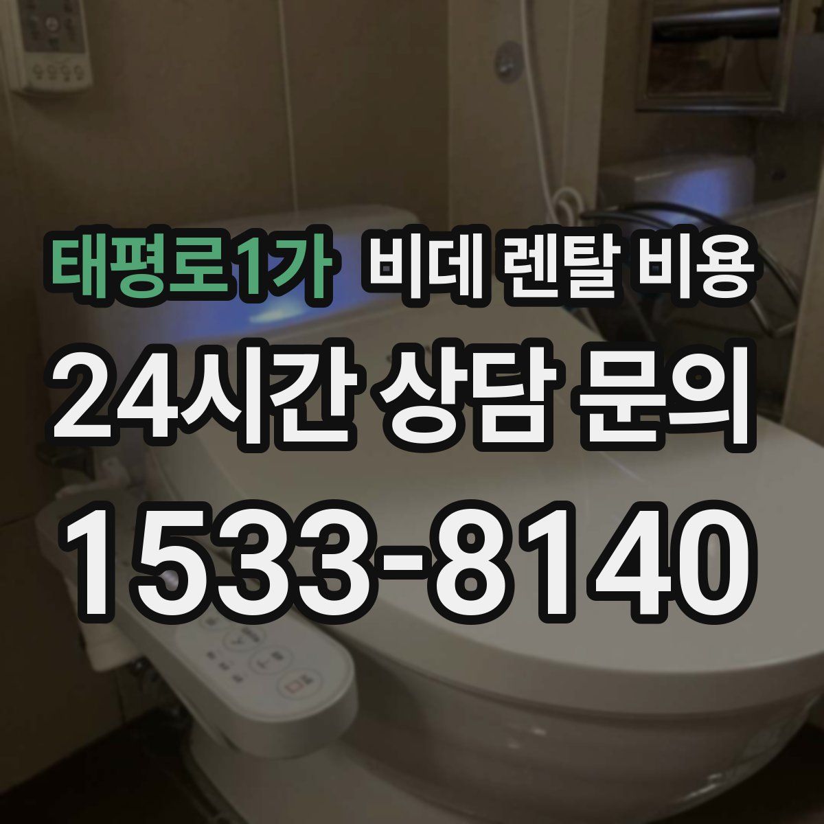 태평로1가 비데 렌탈 비용